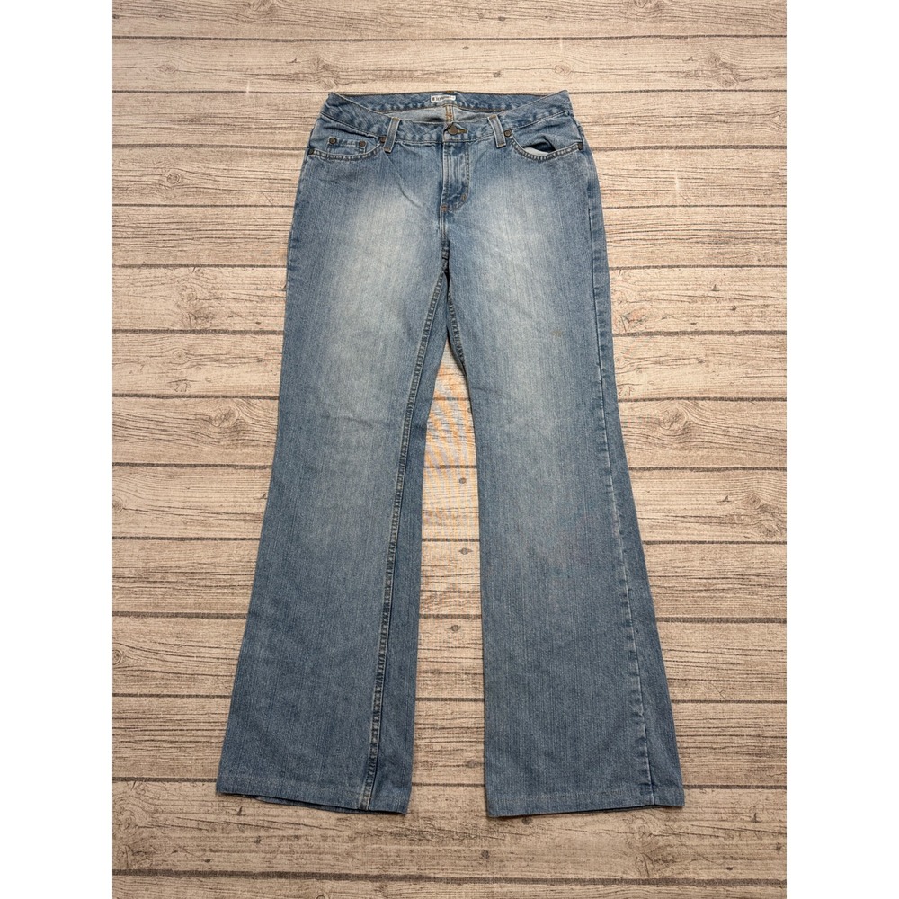 No Boundaries Jeans Women's 9 Blue Light Wash Denim Bootcut Relaxed Fit Cotton